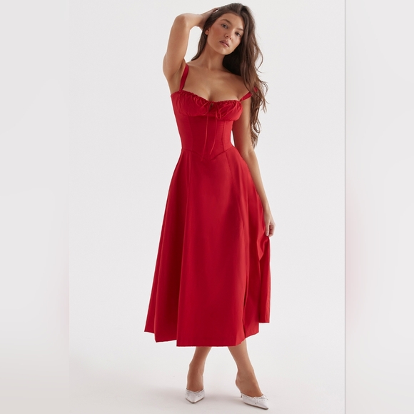 House of CB Red Midi Dress - Picture 5 of 16